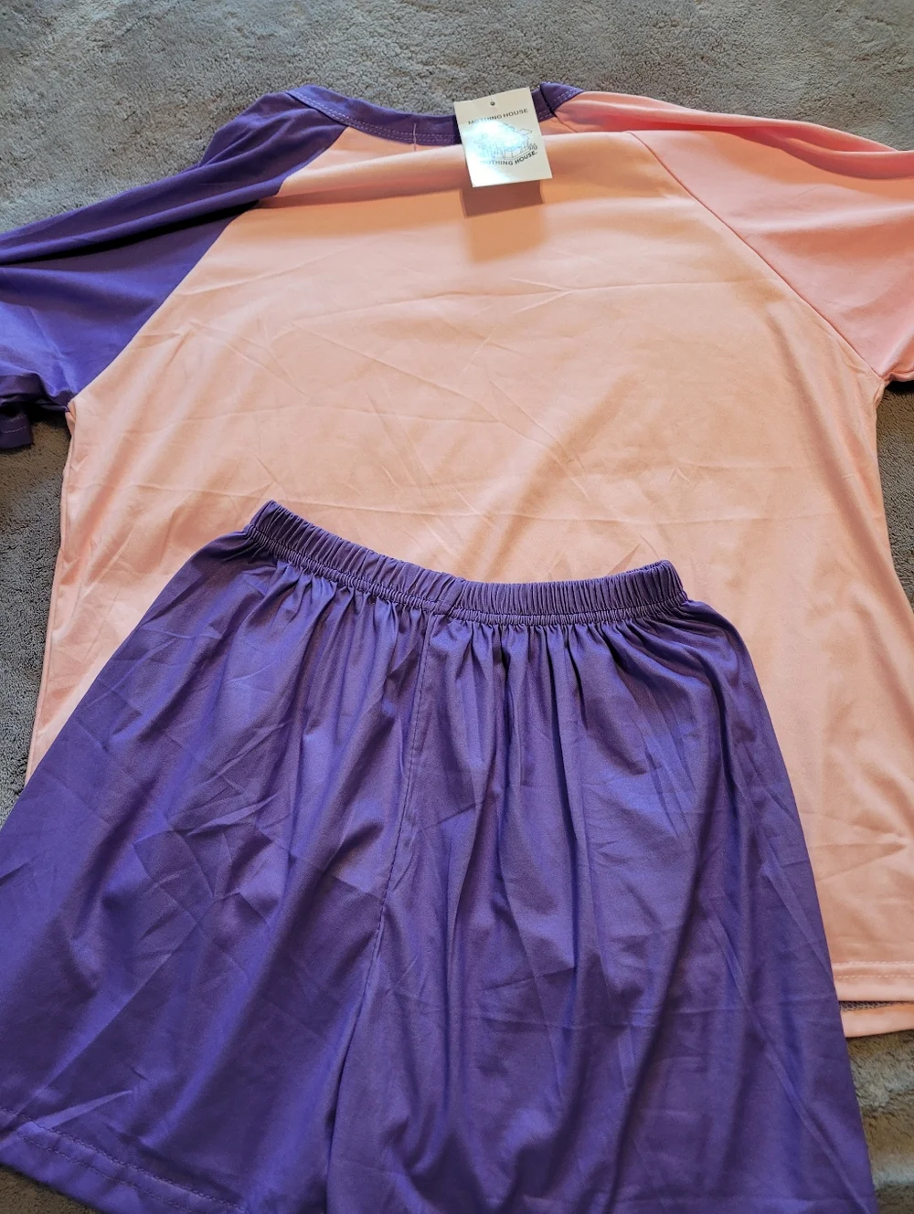 Mothing House Love Minnie Ladies 2 PC Ss Pajama Set W/Shorts BNWT Med Cute Comfy - Picture 2 of 11